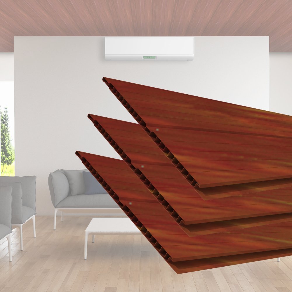 Forro de PVC 8MMX20CMX3M(6m²) Mogno Permatti Mogno
