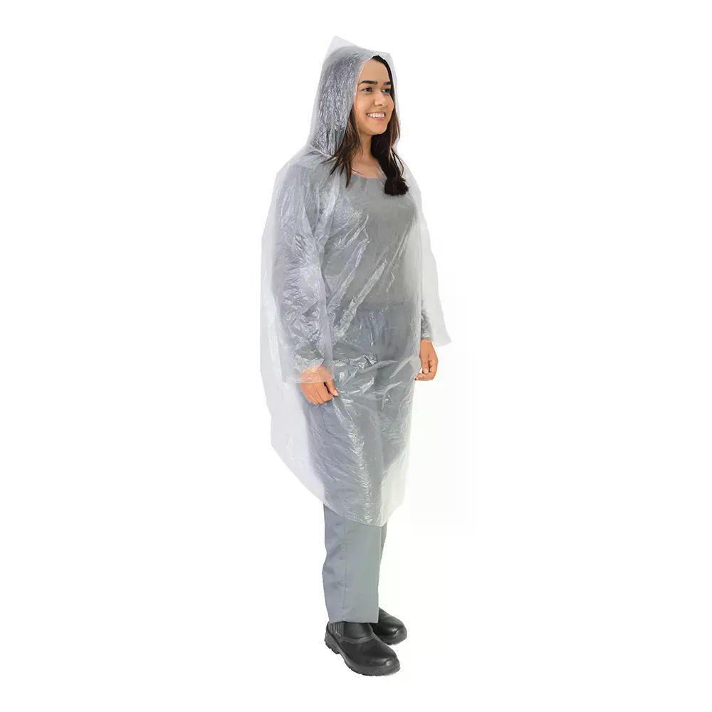 Capa De Chuva Descartável Prevemax Transparente - Cap00195