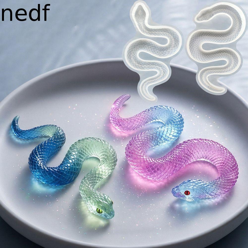 NEDFS Moldes De Silicone Em Forma De Cobra , Molde 3D Grande , Ferramentas Artesanais DIY Fáceis De Liberar