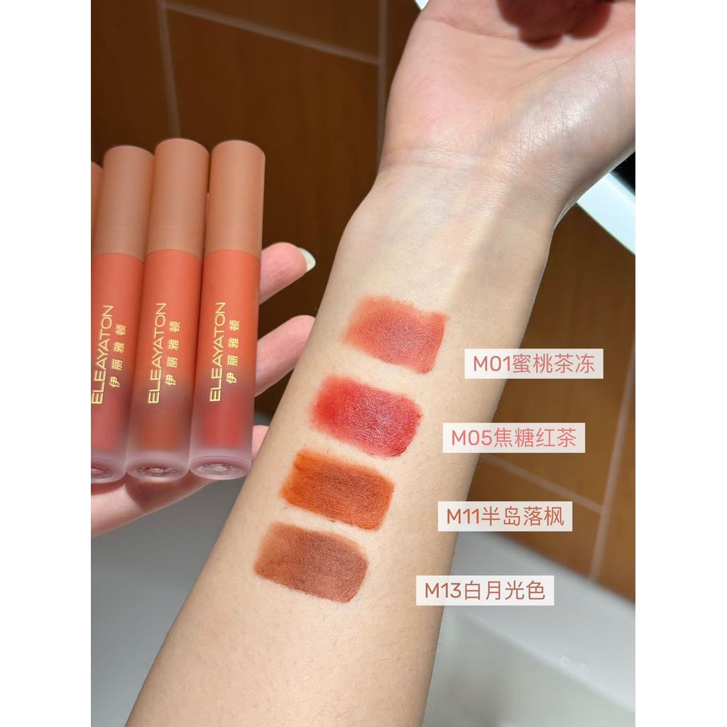 Lip Gloss Matte Matte Premium Veludo de Alto Valor Hidratante Batom Branco Pseudo-face Natural Estudante Batom 3g