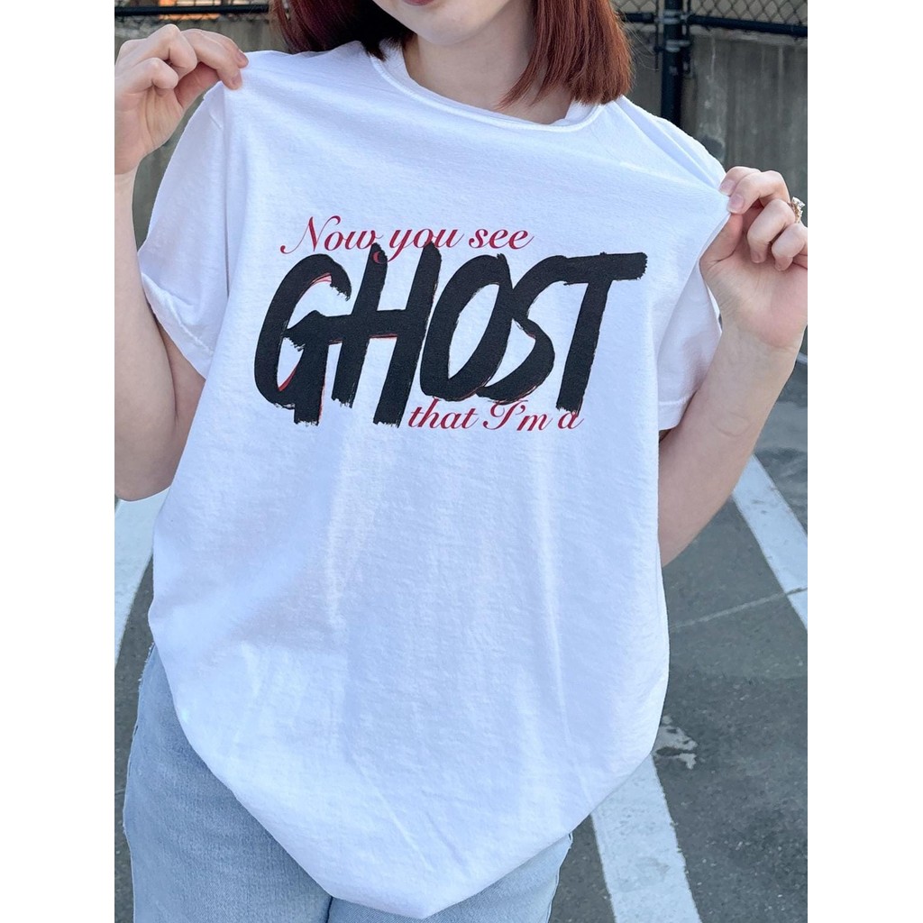Camiseta Masculina Feminina Estampa Now You See That I'm a Ghost Unissex Streetwear Envio Imediato