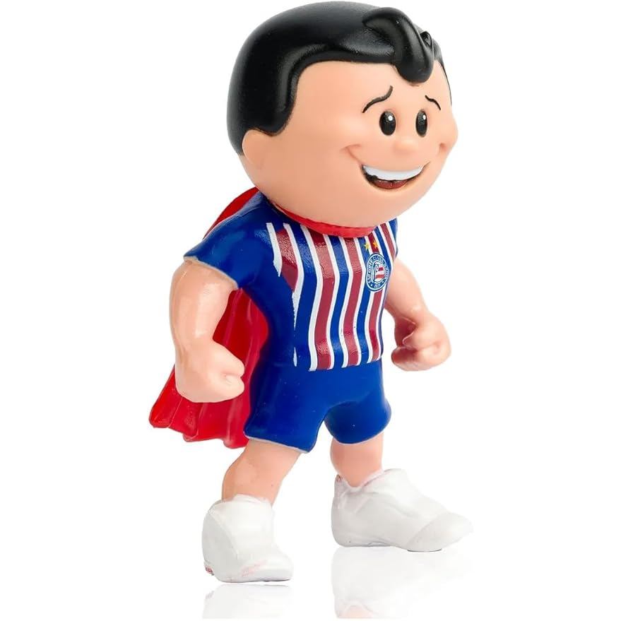 Boneco Mascote Super-Herói do Bahia Esporte Clube Bahia Oficial em Vinil Articulado 12cm Colecionável Licenciado