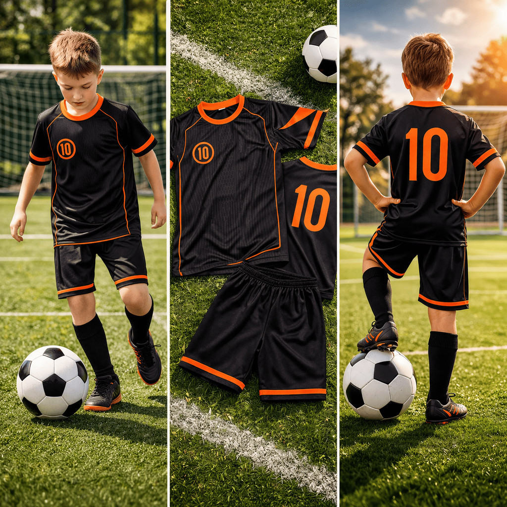 Camisa e Short Kit Infantil de Futebol 02 a 14 anos Conjunto de time N10 A PRONTA ENTREGA