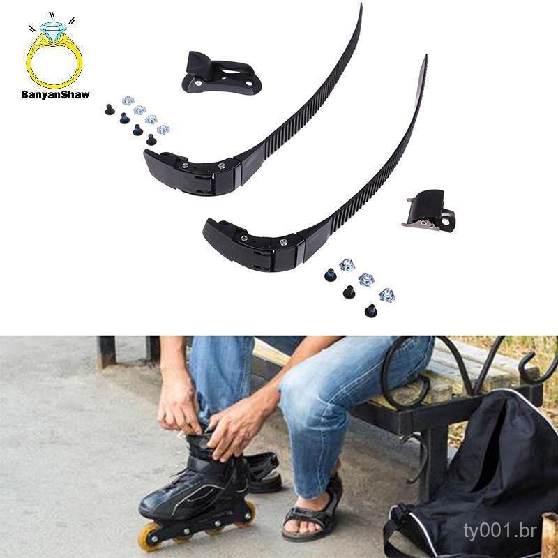 Conjunto de correias de reposição para patins em linha, vem com acessórios para patins, versão azul.