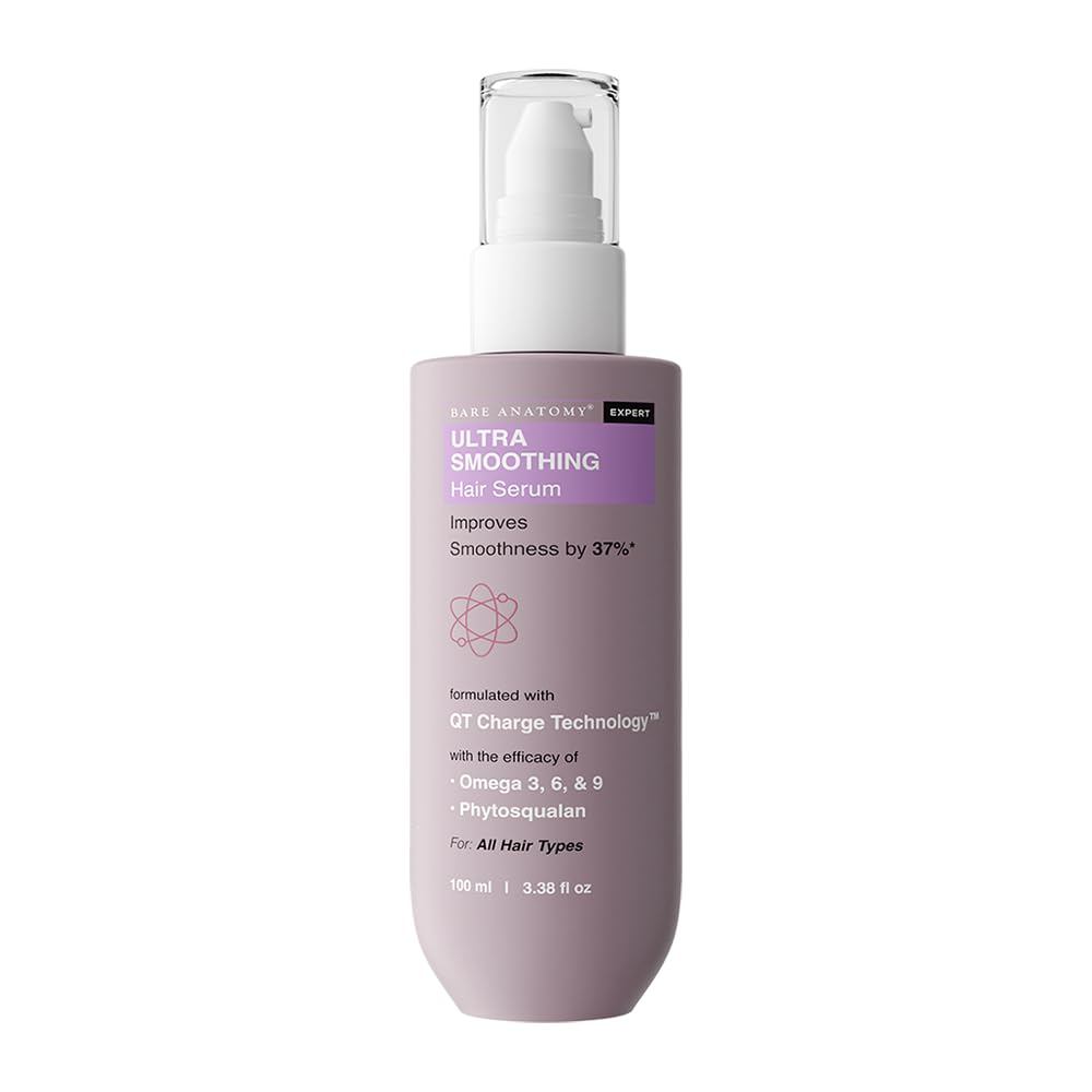 BareAnatomyUltraoothingHairSerumComComplexoDeCarboidratosE Niacinamida | Sérum para Cabelos Brilhantes e Saudáveis | Par