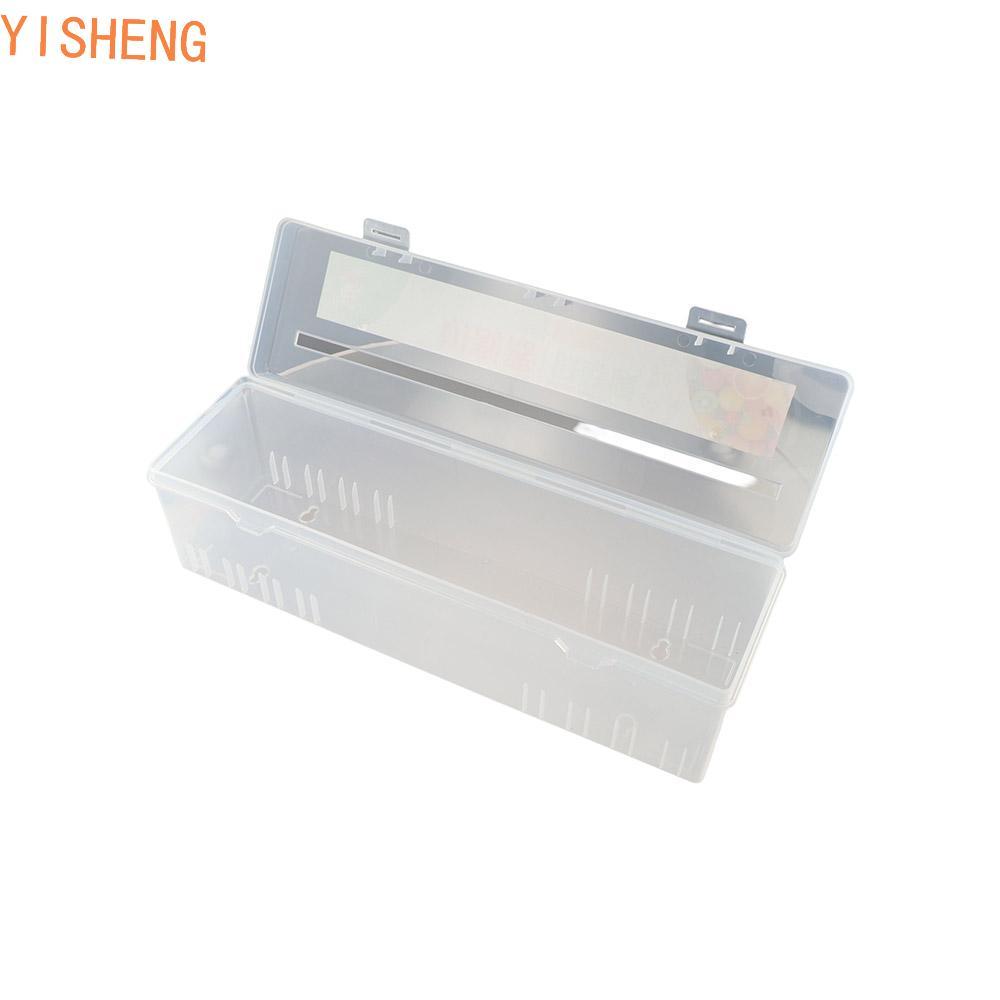 YISHENG Dispensador De Envoltório De Plástico Seguro 1 Peça Ferramenta De Cozinha Com Cortador Deslizante Suporte De Arm