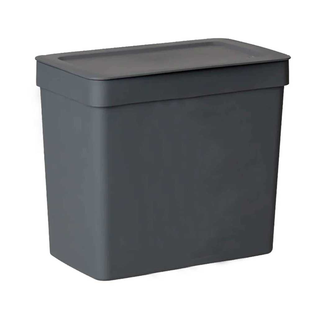 Lixeira 3,5 L Com Tampa Cozinha Pia Bancada Chumbo em Oferta na Shopee
