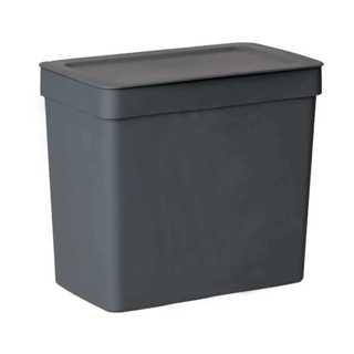 Lixeira 3,5 L Com Tampa Cozinha Pia Bancada Chumbo em Oferta na Shopee
