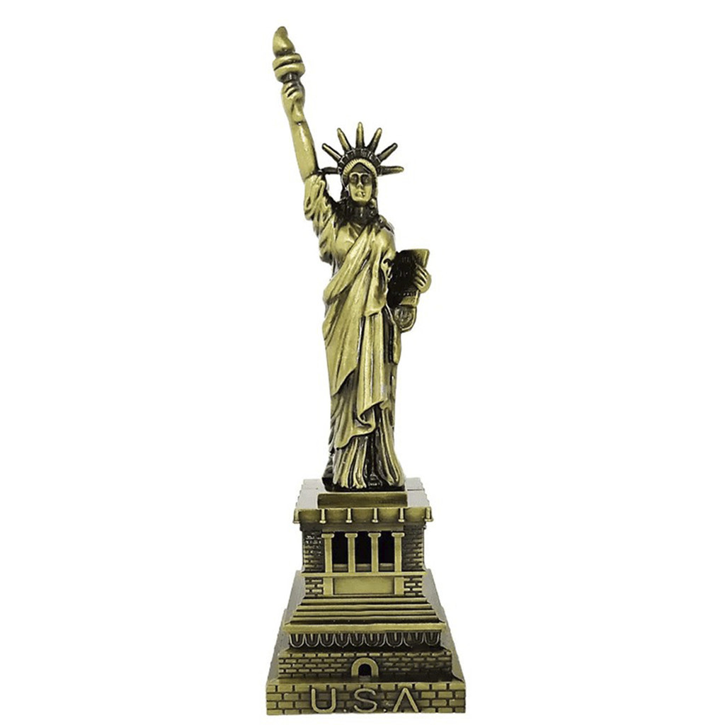 Enfeite Estátua Da Liberdade Metal Decorativa Para Casa Estante em Oferta na Shopee