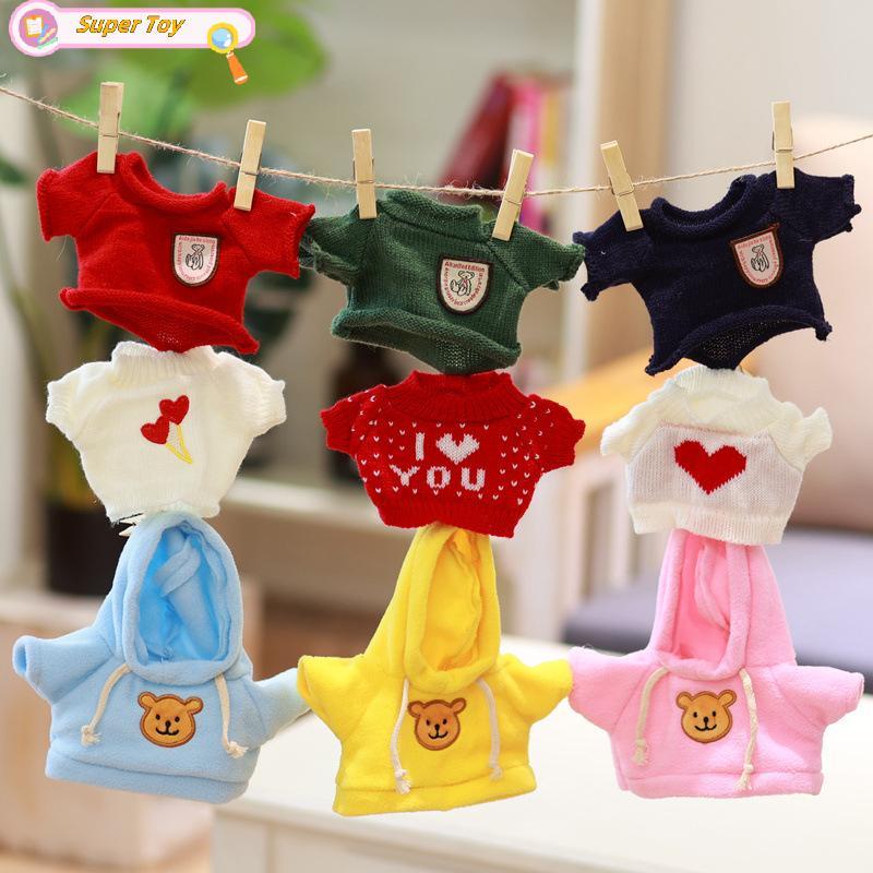 SUPERTOY 20cm 18 Estilos Algodão Urso Roupas Substituíveis Boneca Suéter De Inverno Quentes em Oferta na Shopee