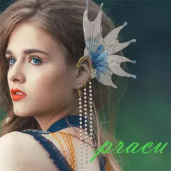 Feminino Fada Orelha Punhos Bonito Clip-on Sereia Brincos Moda Acessórios Cosplay