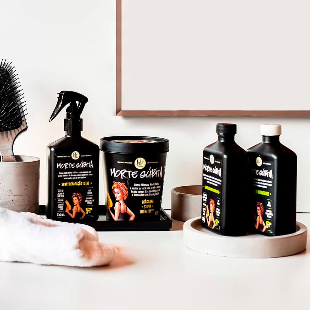 Detalhes do Kit Lola Morte Súbita Tratamento Capilar - 4 Produtos