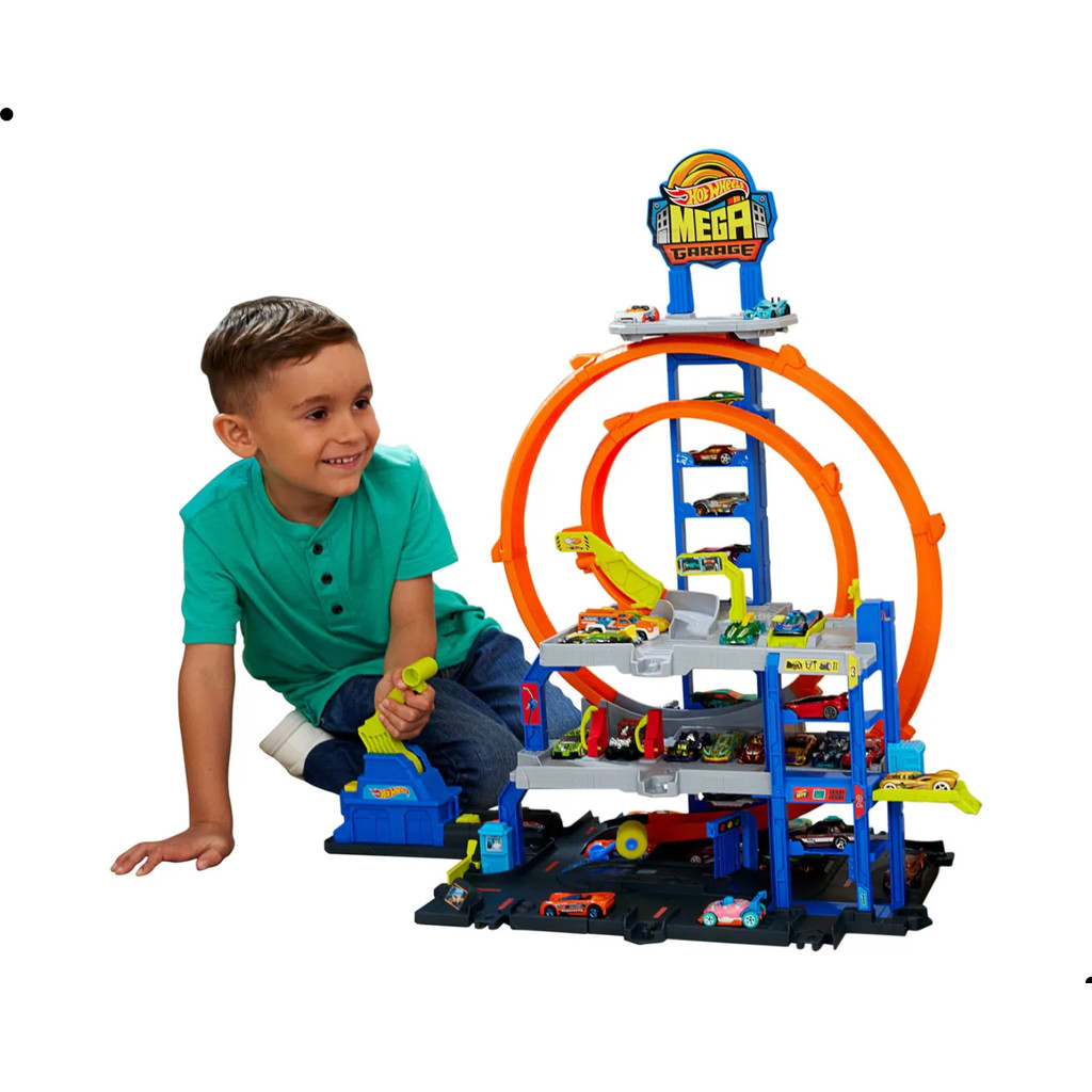 PISTA HOT WHEELS CITY LOOP MEGA GARAGEM - MATTEL