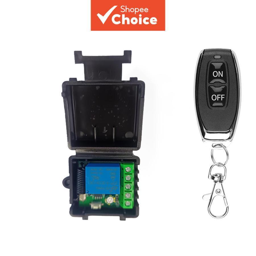 Interruptor de Controle Remoto Universal de Portão Relé DC 12V RF 433 MHz Código de Aprendizagem para Receptor de Porta