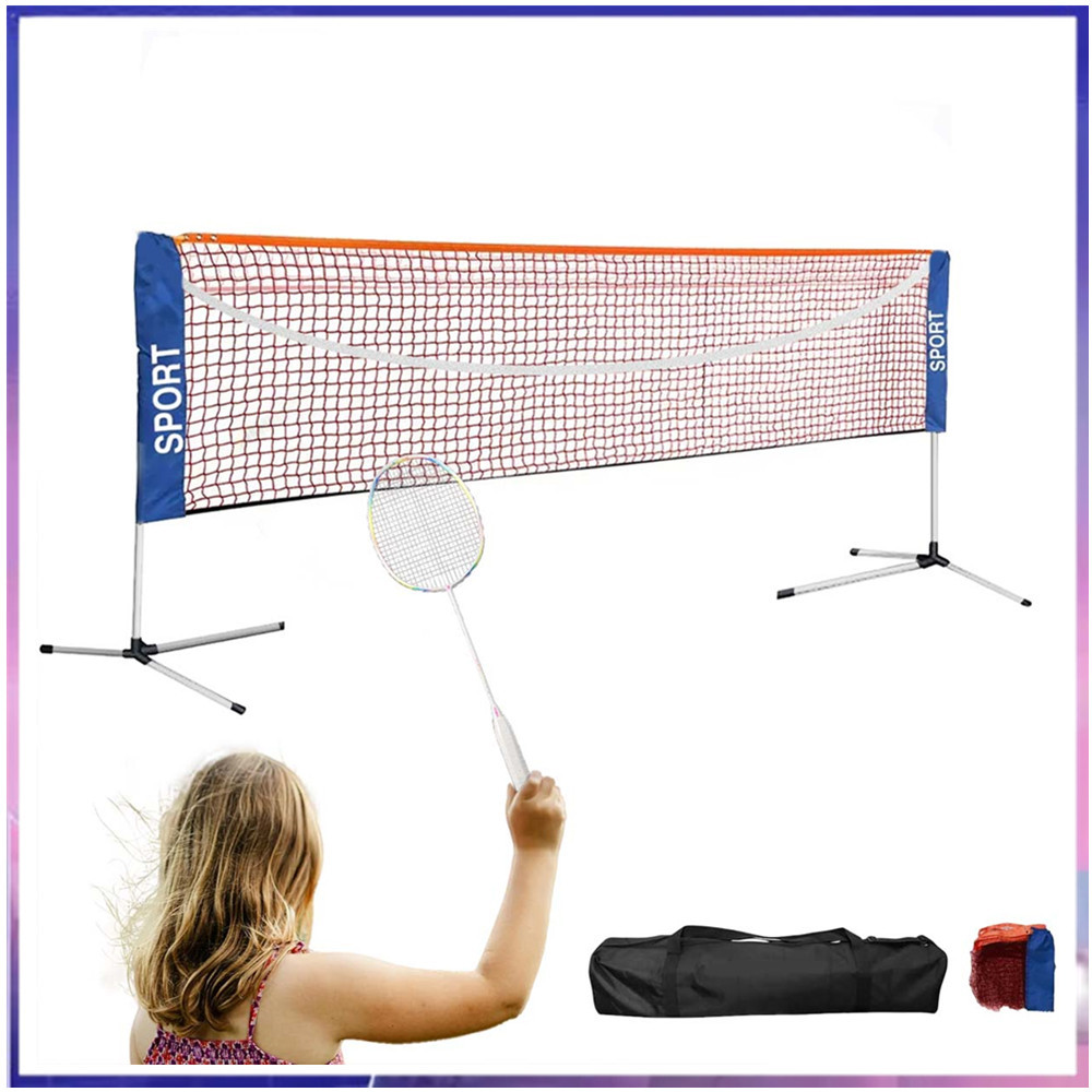 Suporte de rede de Badminton, portátil dobrável, estrutura simples para família ao ar livre para duas pessoas