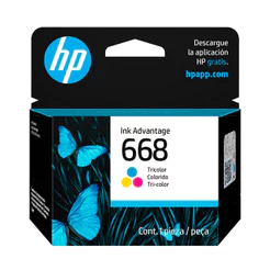 Cartucho HP 668 Original 7FP36VL Cores p/Deskjet 2975