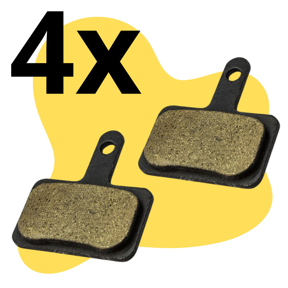 Kit c/ 4 Pares Pastilha de Freio Disco Resina Retangular GTA