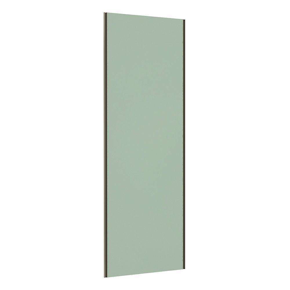 Porta De Correr Closet 80cm Inox Sem Kit Ferragem Verde