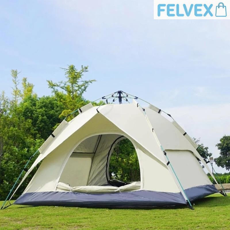 [FEL] Barraca de Acampamento Automática 4-5 Pessoas - Impermeável, Ideal para Camping e Aventura