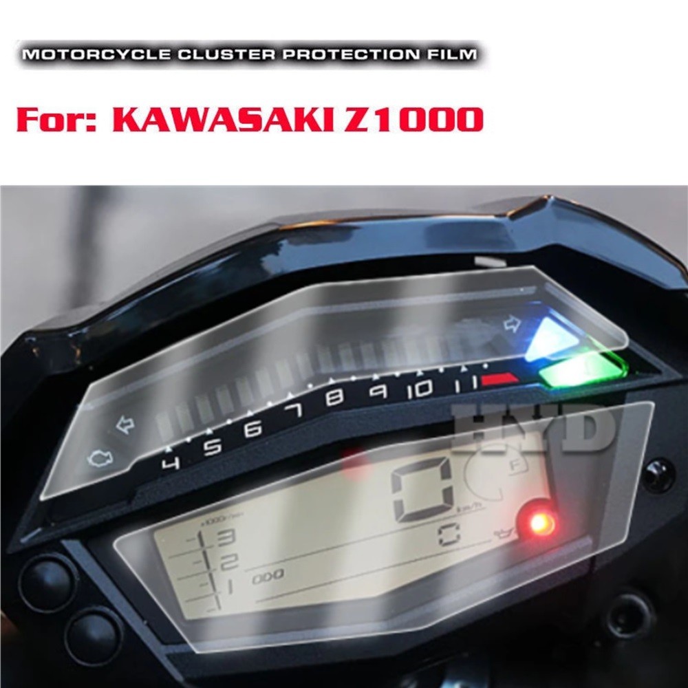 Motocicleta Cristal TPU Cluster Scratch Filme Velocímetros Protetor De Tela Para Kawasaki Z1000 14-17
