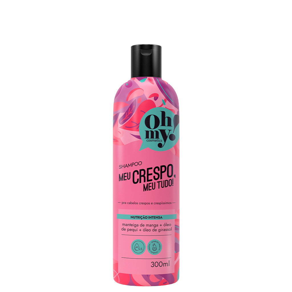 Shampoo Meu Crespo, meu tudo! 500ml Oh My | Nutrição intensa para cabelos crespos e crespíssimos
