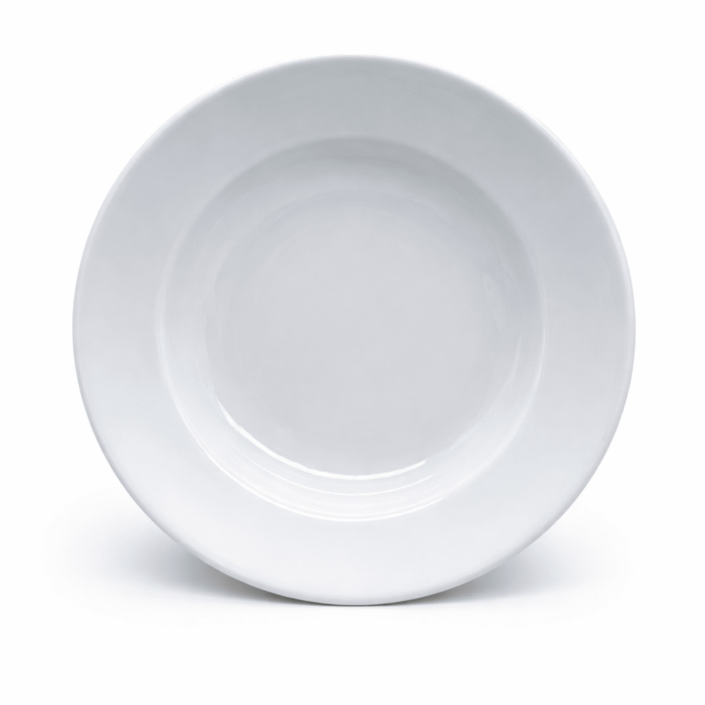 Prato Fundo Sopa 24cm Branco Convencional Porcelana Schmidt