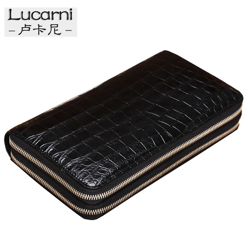 Bolsa de couro de crocodilo bolsa de embreagem de couro genuíno masculina bolsa de embreagem de barriga de couro de croc