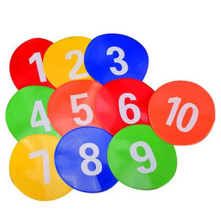 Marcadores de Números para Tapetes de Treino de Futebol, de 1 a 10, com 5 Cores Vibrantes HGGH--&-*-&*-&--