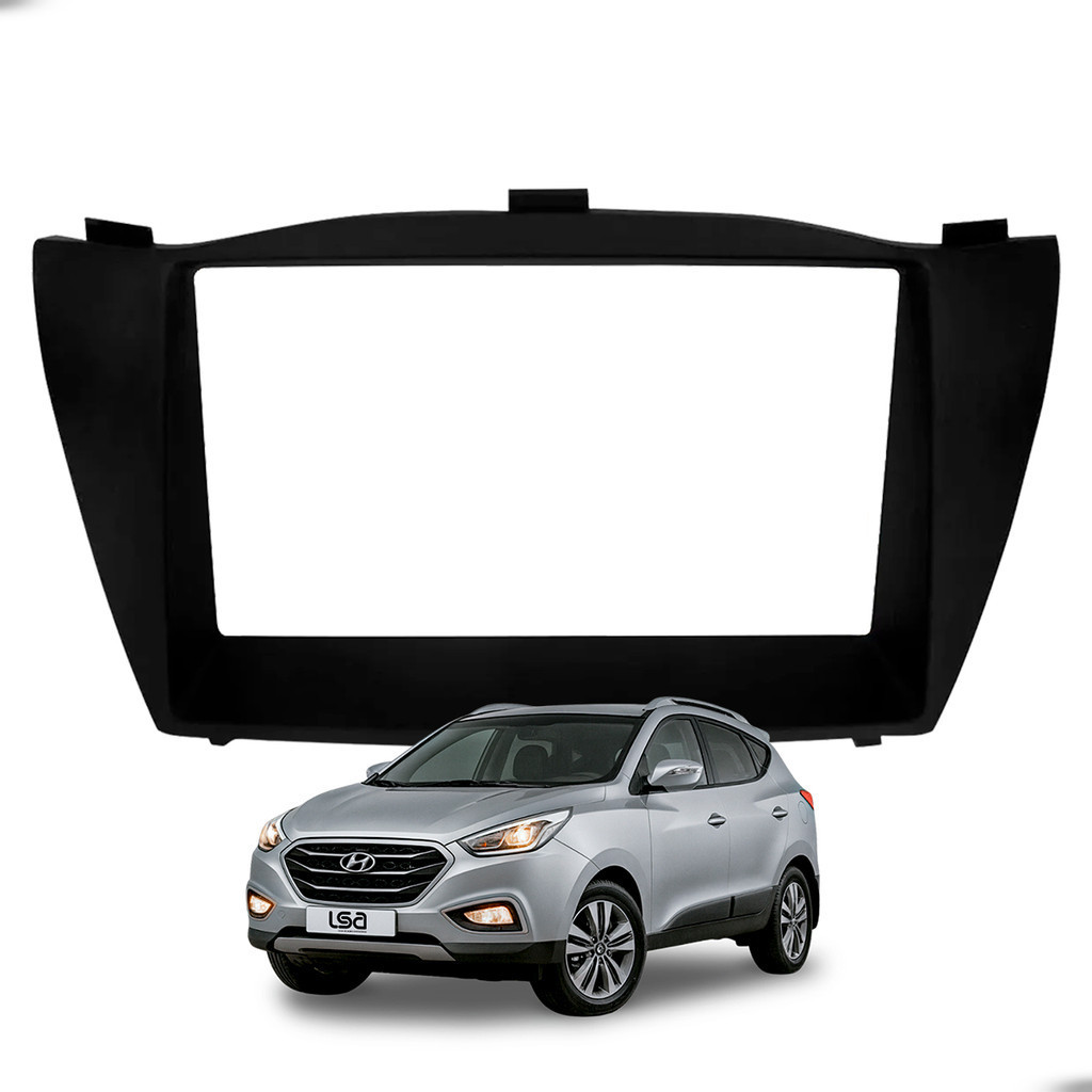 Moldura Painel Central 7 Polegadas Fiamon MP5 Hyundai ix35 2010-2022 Cor Preta Alta Qualidade em Oferta na Shopee