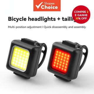 Mountain Bike luz farol da bicicleta luz da cauda ao ar livre ciclismo lanterna cabeça e luz traseira combinação em Oferta na Shopee