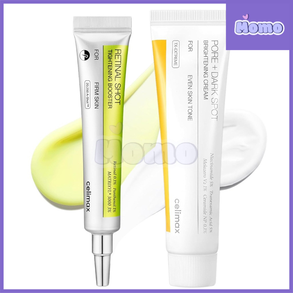 Celimax The Vita A Retinal Shot Tightening Booster 15mlBrightening Pore+ Dark Spot Cream 35ml em Oferta na Shopee