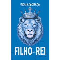 Bíblia Sagrada Capa Dura - Tamanho Grande | Com Harpa, Índice e Palavras de Jesus em vermelho - Filho do Rei