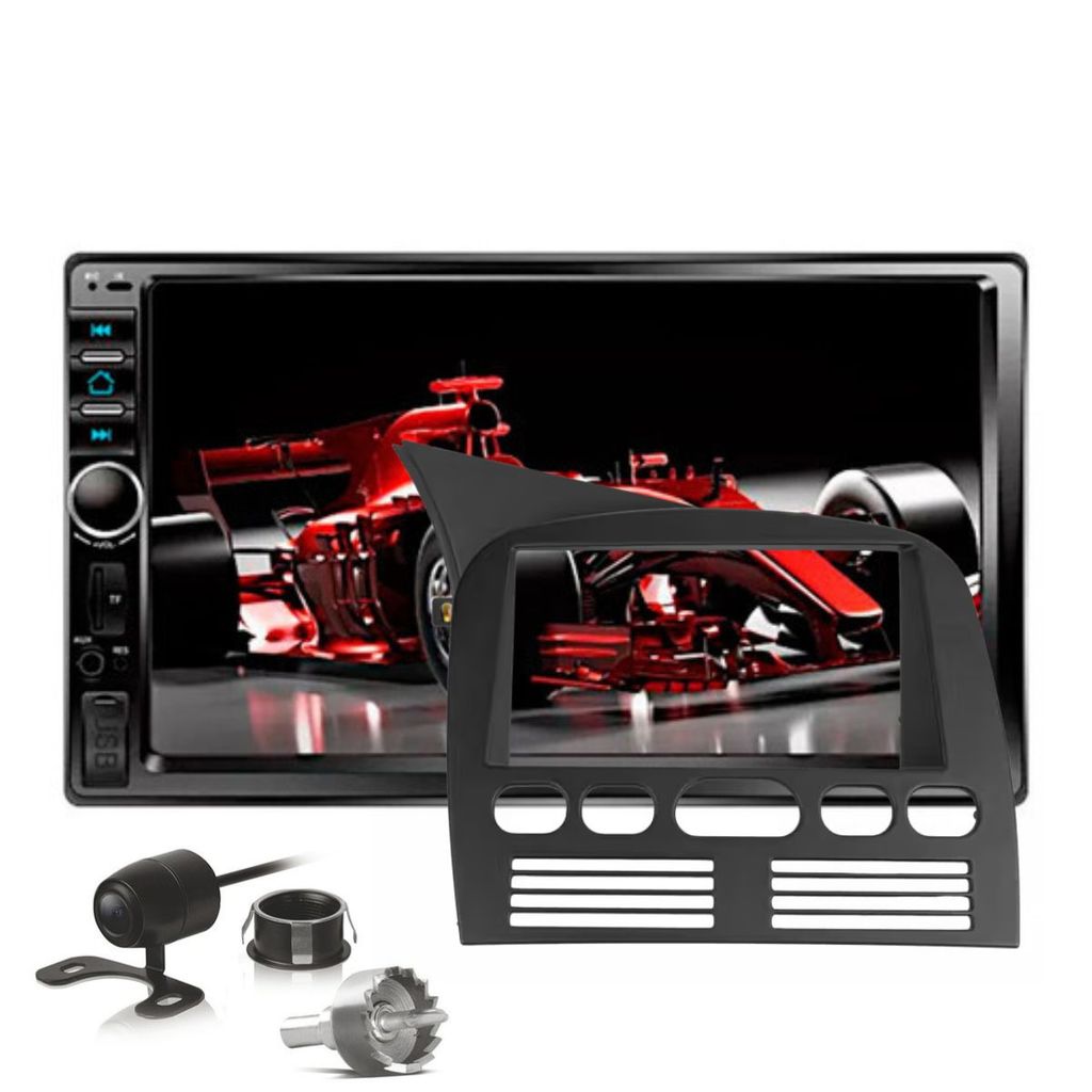 Kit Central Multimidia Mp5 7 Pol 2 Din Cam Ré Palio Siena Strada 1996 A 2013