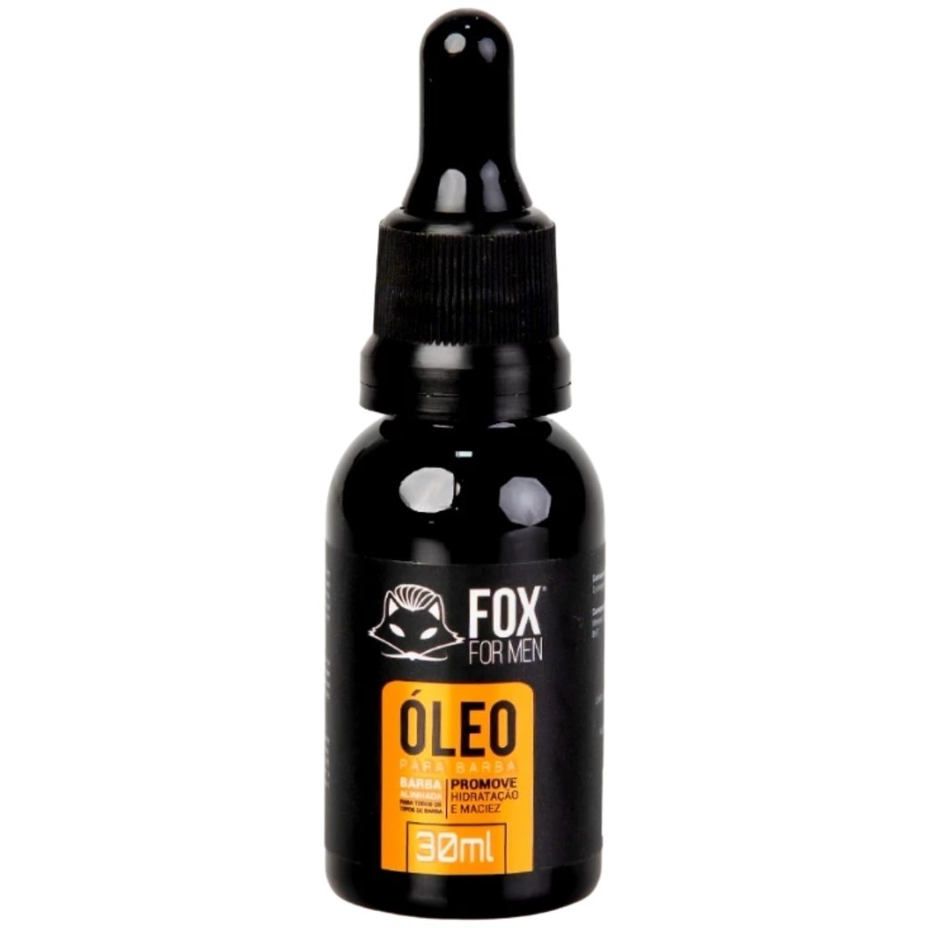 Óleo para Barba 30ml Barba Macia Brilho Natural Fox em Oferta na Shopee