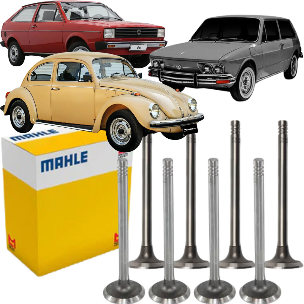 Jogo 8 Válvula Admissão Escape Std Fusca Gol Kombi Brasília 1300 Ar Mahle em Oferta na Shopee