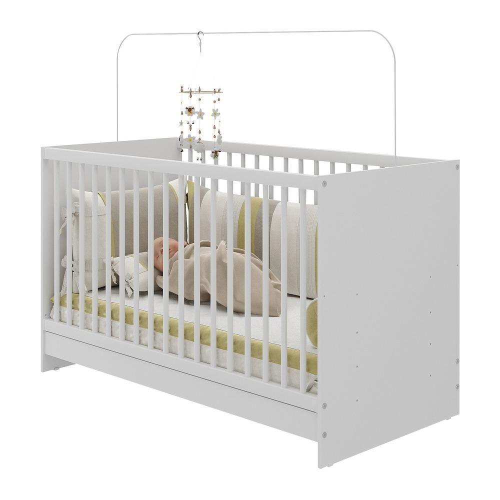Berço 3 Em 1 Com Colchão Incluso Mp0527gc Branco