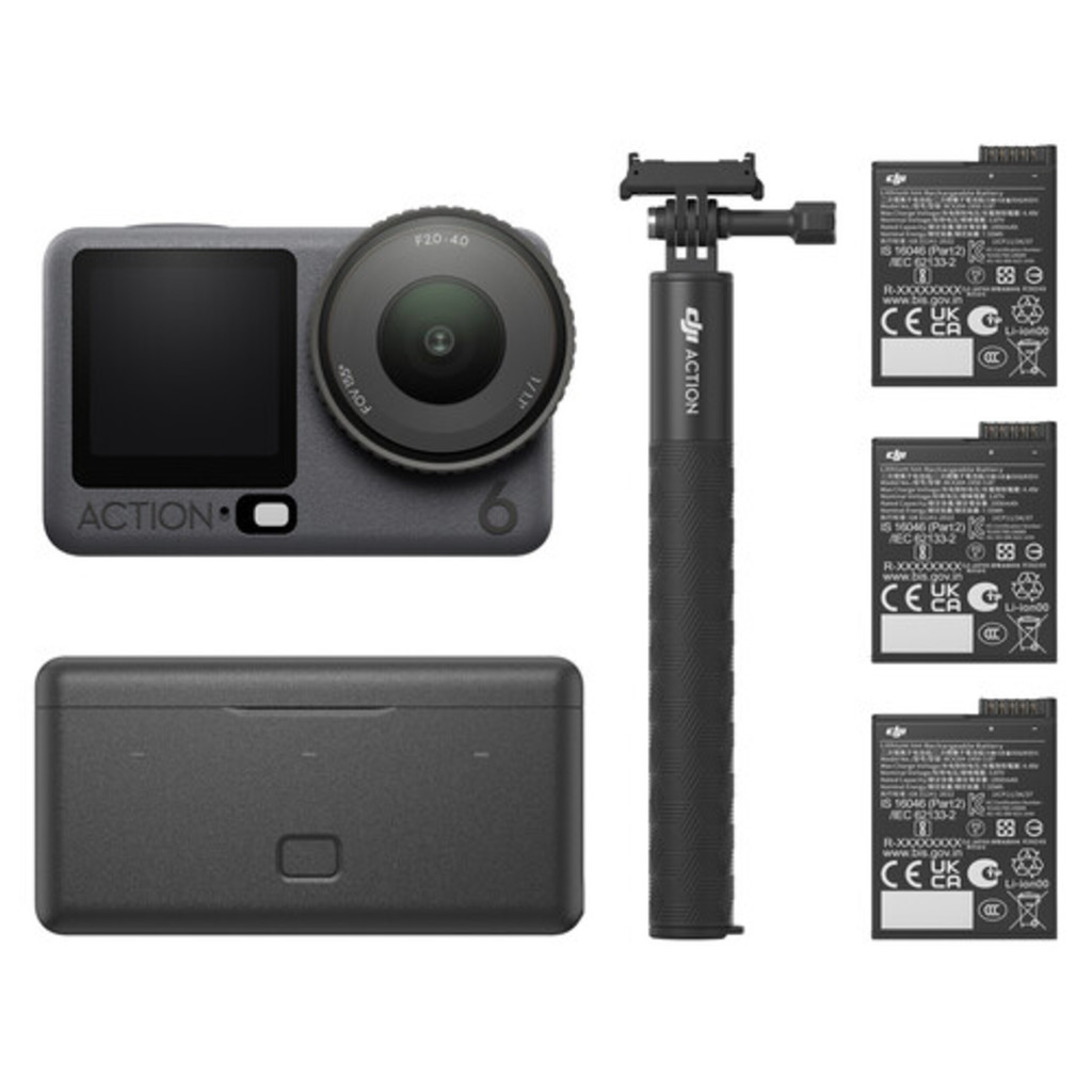 CÂMERA DJI OSMO ACTION 6 ADVENTURE COMBO