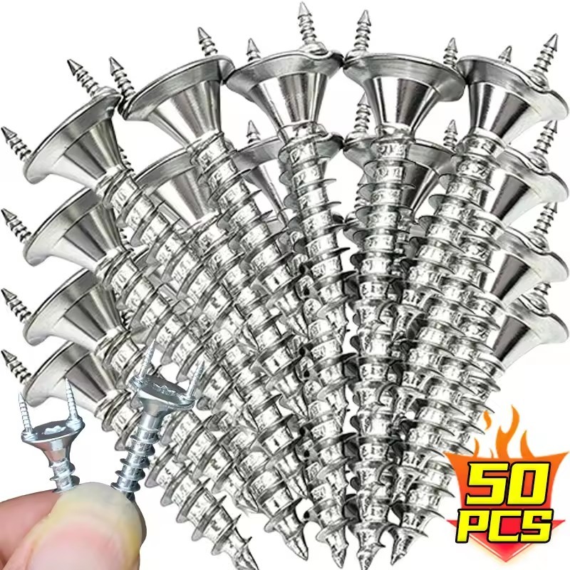 Pregos Sem Costura Em Forma De Y De 25/35 Mm-Prendedor De Rodapé De Painel De Parede-Parafuso Autorroscante De Aço Carbo