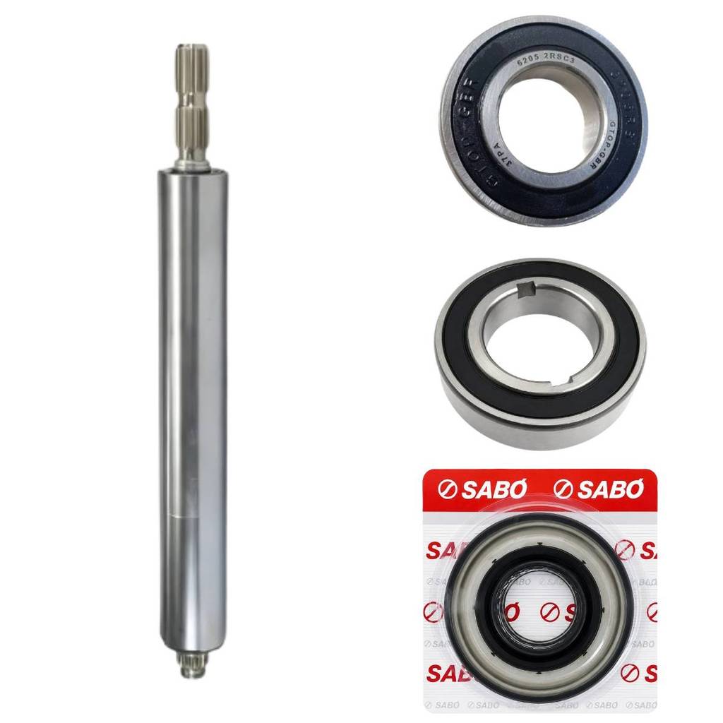 Tubo E Eixo Rolamentos + Retentor Para Electrolux Lq10 Lf10