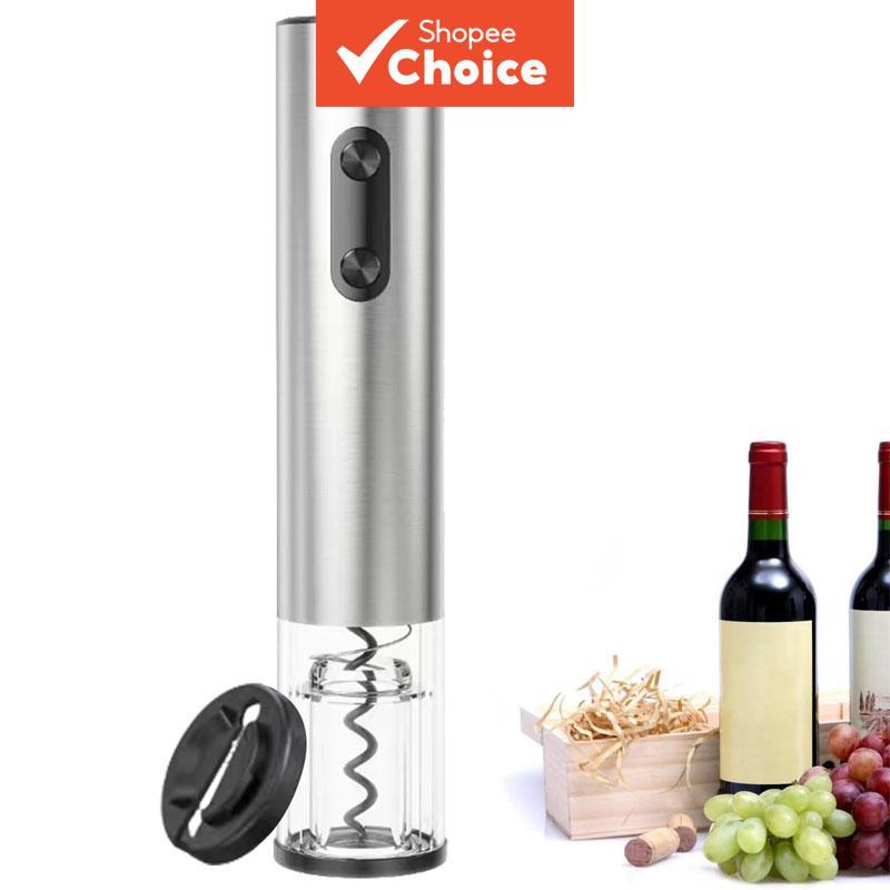 Conjunto De Abridor De Garrafa De Vinho Elétrico , Aço Inoxidável Reutilizável , Para Presente De Festa Em Bar Doméstico