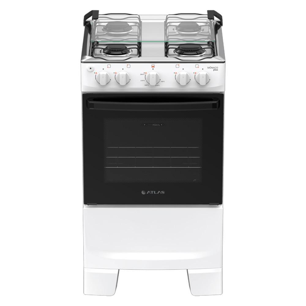 Fogão 4 Bocas Atlas Mônaco Plus com Mesa Inox