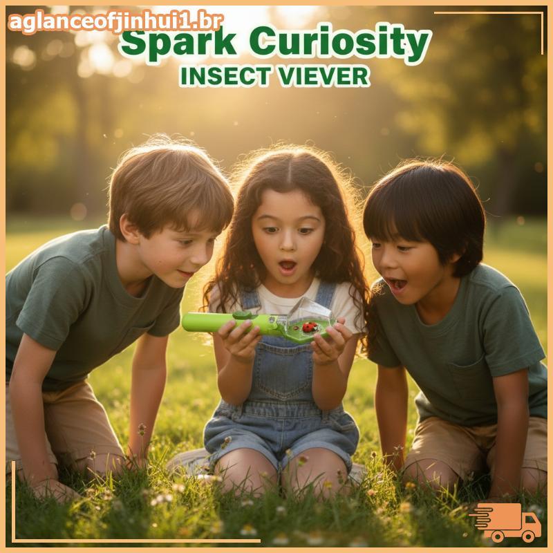 [AGBR] Bug Catcher Insect Viewer Box 2X Lupa Para Crianças Brinquedo Educacional De Aprendizagem De Exploração Científic