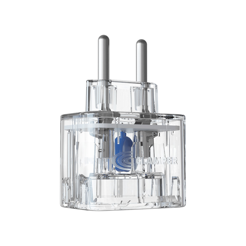 Protetor contra surtos iCLAMPER Pocket 2P 20A LCF(DPS) - bivolt - 20 amperes, 2 pinos - Transparente