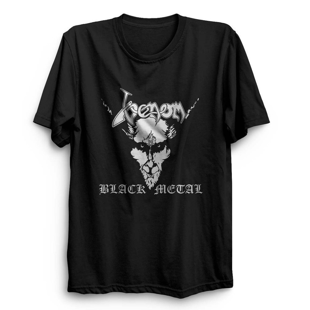 [Camiseta Premium em Algodão Puro]VU Camiseta Masculina Unissex 2026 Camisa Venom Black Metal de Metal Venom Nova