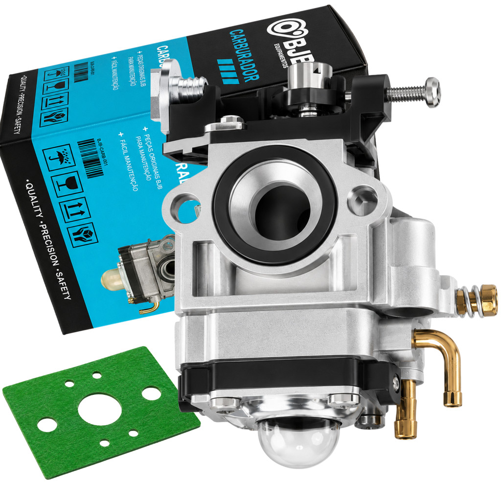 CARBURADOR PREMIUM PARA ROÇADEIRAS 43CC, 52CC, 63CC E 75CC MULTIMARCAS VENTURI 15MM | ACOMPANHA JUNTA