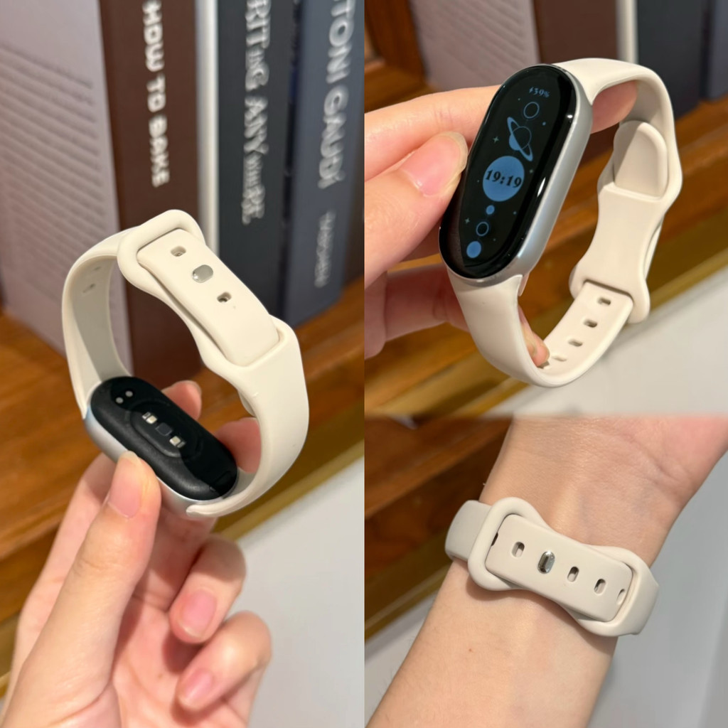 Detalhes do Pulseira Silicone Para Relógio Smartwatch Xiaomi Mi Band 10/9/8 NFC Acessórios De Bandas De Wristbands Cinto macio