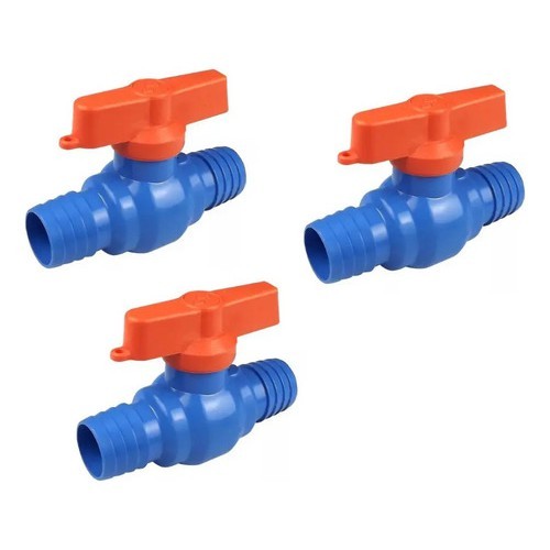 Válvula Esfera Cipla Registro 3/4 Kit Com 3 Para Irrigação