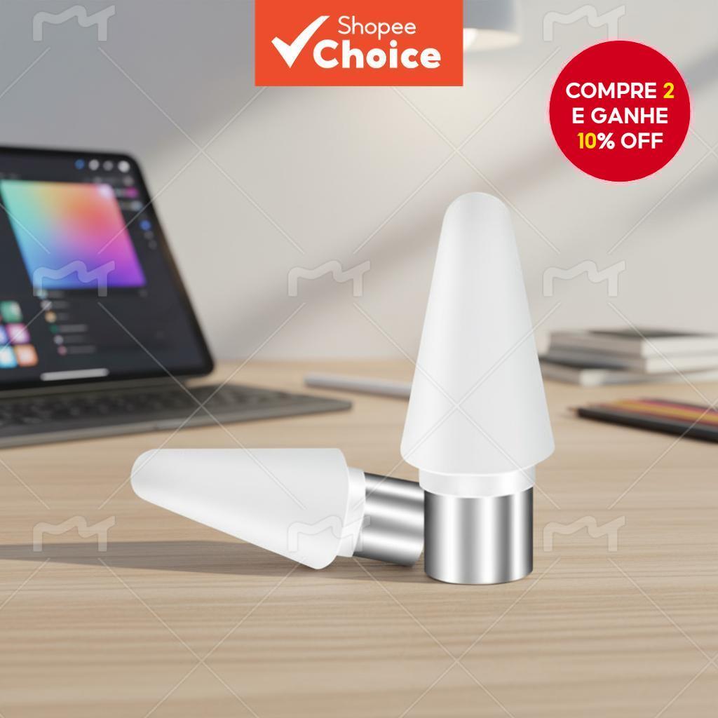  2PCS Caneta Stylus Substituição de Pontas de Tela Sensível ao Toque, Pontas Extras para Lápis