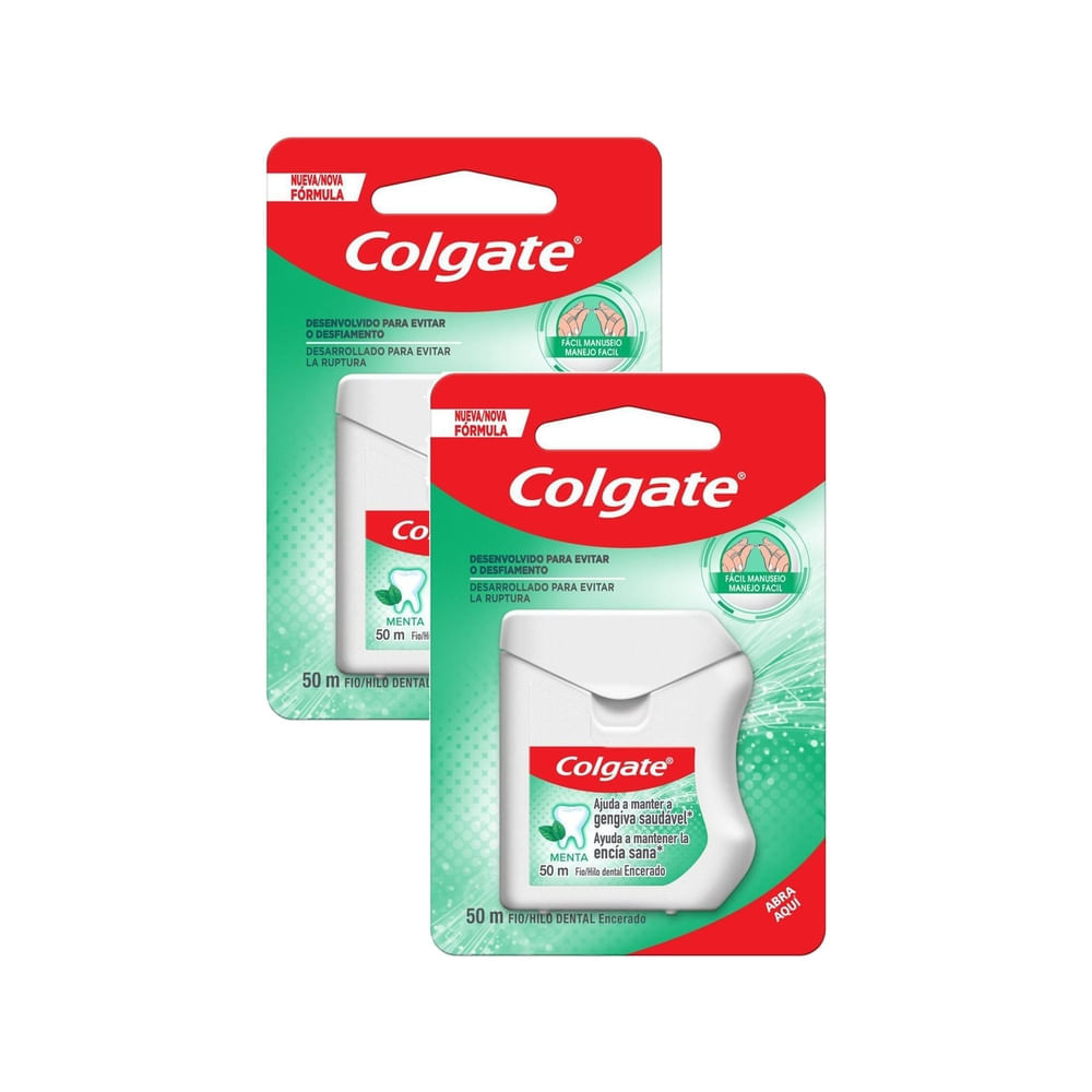 Kit 2 Fio Dental Colgate Menta 50m 1 Unidade em Oferta na Shopee