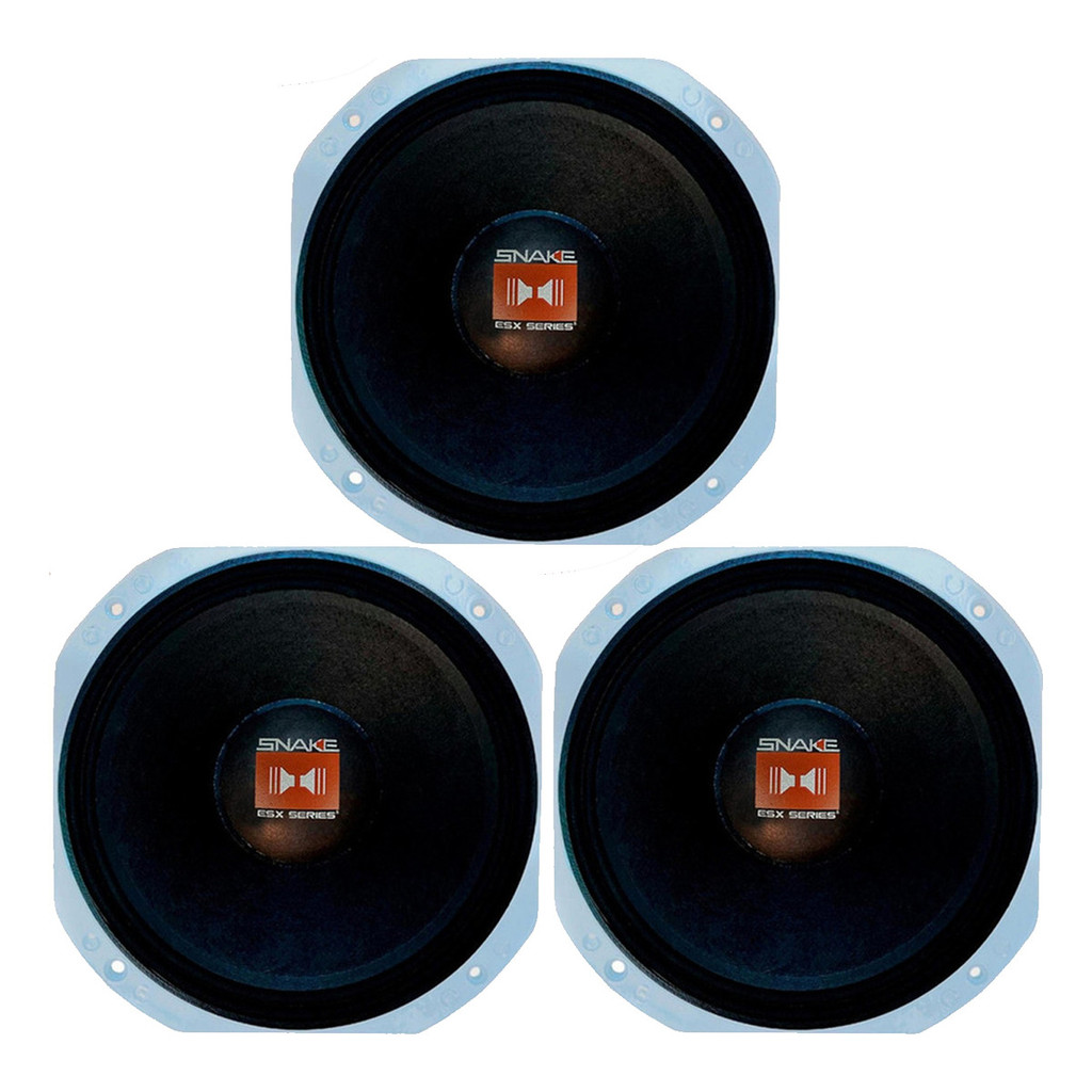 3 ALTO FALANTE SNAKE 10 POL ESX 810-S 450W 8 OHMS